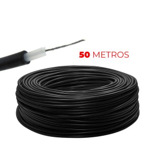 50 Metros Cabo Alta Isolação 5,0mm Flexível Pr